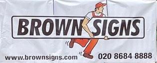 brown signs logo